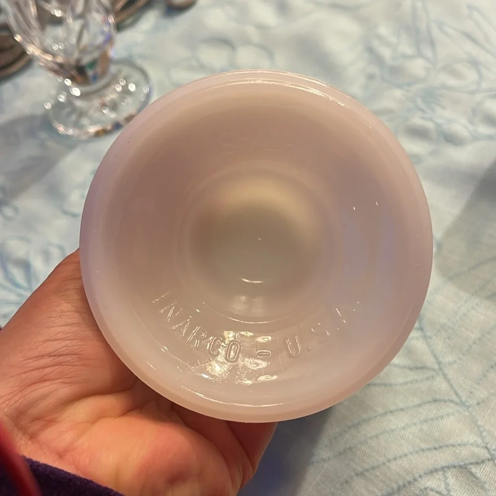 Beautiful vintage milk glass dish